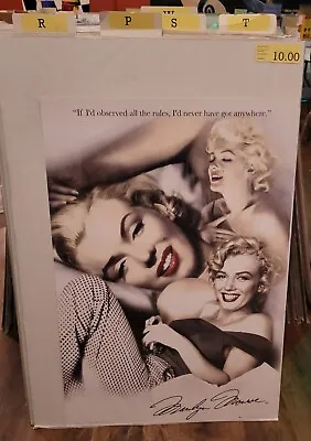 Marilyn Monroe -  If I'd Observed The Rule  Quote - 24x36 Classics Poster • $6.80