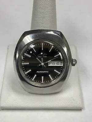 Vintage Men’s Mido Multistar Day/Date 39DD Automatic Stainless Watch • $150