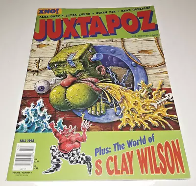 Juxtapoz Magazine - #4 Fall 1995 S Clay Wilson Lydia Lunch Art - Very Good • $29.95