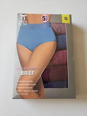 BLACK BOW Women's 5 Pack Modal Stretch  Brief Underwear • $14.99