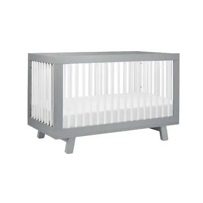 Hudson 3-in-1 Convertible Crib & Toddler Bed Conversion Kit Gray/White • $499.99