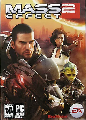 Mass Effect 2 PC Action/Roleplay Game 2 Discs Brand New & Sealed *AU Stock* • $8.95