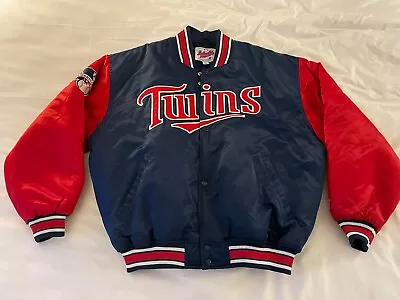 Minnesota Twins MLB 90’s Logo Mens XL Starter Game Jacket Diamond Collection • $114.98