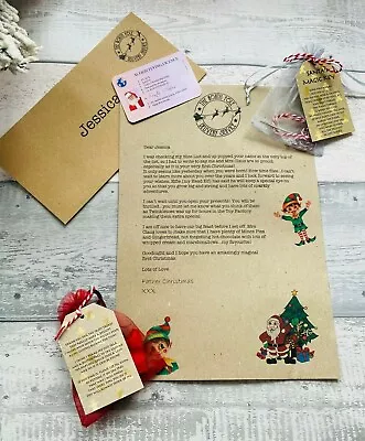 Baby's First Christmas Gifts Xmas Eve Box Fillers Personalised Letter Keepsake • £6.99