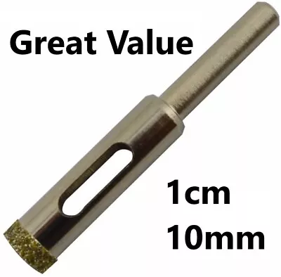 PTX Hole Saw 10MM 1CM Drill Bit Holesaw Glass Tile Cutter Plumbing Trade DIY • £2.29