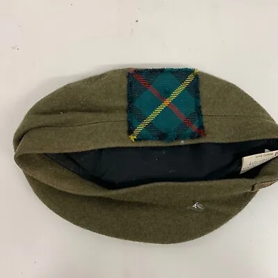 Tam O Shanter  Size 55cm City Of Edinburgh Officers Training Corps Khaki Green • £21