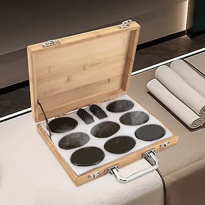 Basalt Hot Stones Massage 16pcs Set W/Warmer Professional Home Spa Relaxing Kit • $41.50