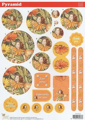 Flower Fairies Pyramid Die Cut Decoupage Especially For You Cardmaking - PYRFF38 • £1.99