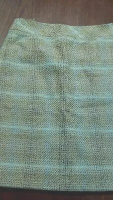 J.crew  The Pencil Skirt  Wool Tan Plaid Size 0 Newno Tags • $19