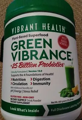 $78.90 • Buy Vibrant Health Green Vibrance Version 18.0 23.28 Oz 60 Day NEW 