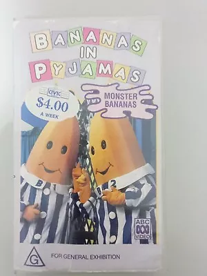 Vhs Tape - Bananas In Pyjamas - Monster Bananas • $29