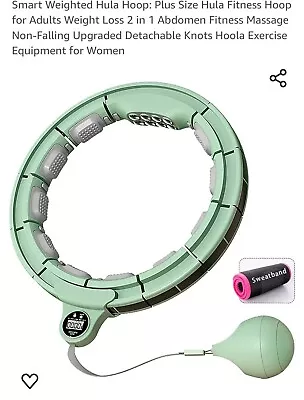EXC Magnetic Massage Smart Hula Hoop Excercise Equipment W/ Counter + Sweatband • $15