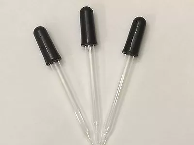  3  Glass Medicine / Eye Droppers Dropper With Bulb Set Of 3 • $2.85