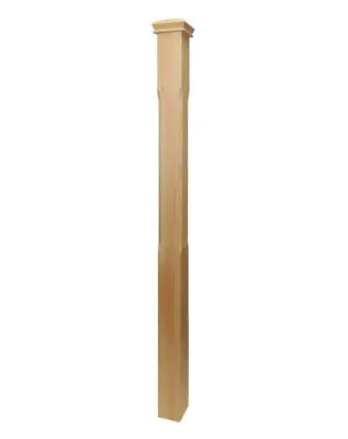 Stop Chamfered Stair Newel Post 1500mm ( Pine Oak & Primed ) • £21.44