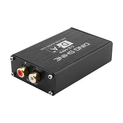 USB DAC Audio Decoder HIFI USB Stereo Left Right RCA Output Black Sound System • $68.99