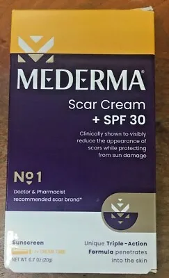 Mederma Scar Cream 0.7 Oz Sunscreen SPF 30 Expires: 09/2025^ NEW IN BOX • $11.99