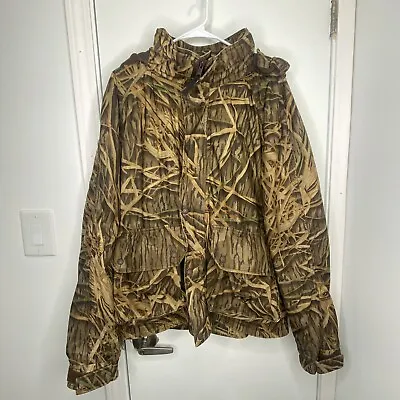 Cabelas Jacket Mens XL Green Wetlands Camouflage Hunting Dry Plus • $80