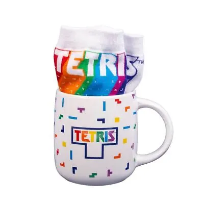Official Tetr Puzzle Ceramic 450ml Mug And Socks Gift Set - One Size Fits Most • £16.50