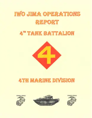 WW II USMC Marine Corps Iwo Jima 4th Tank Bn Daily Combat Operation History Book • $26