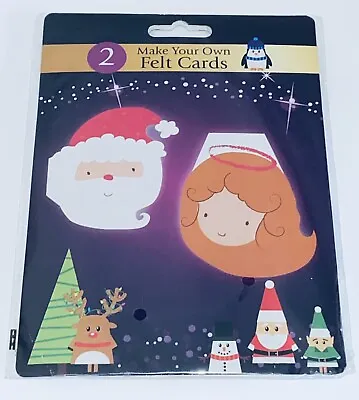 £7 • Buy Make Your Own Christmas Cards/felt/santa/angel/childrens Homemade Xmas Craft