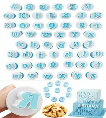 Alphabet Number Letter Fondant Cutter Cake Name Decoration Topper Icing Mould AU • $19.74
