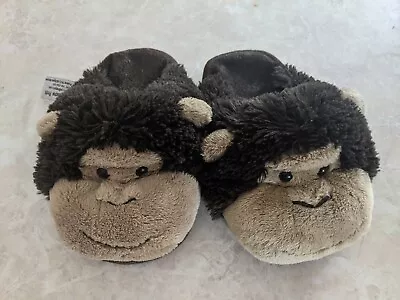 My Pillow Pets Original Brown Monkey Slippers Toddler Small • $19.95