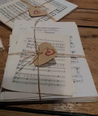£3.99 • Buy **30 Sheets VINTAGE Music Paper. 12 X 17 Cms Origami, Scrap Booking Decoupage 