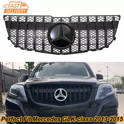 Front Grille Grill W/LED For Mercedes X204 GLK300 GLK250 GLK350 2013 2014 2015 • $93.99