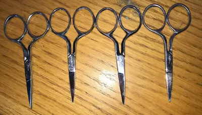 3-5/8  Vintage Embroidery Trimming Sewing Scissors - Box Of 12 • $15