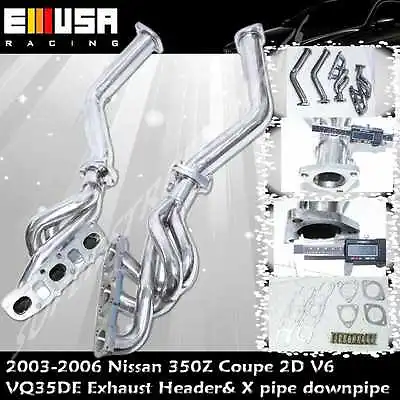Exhaust Header & X Pipe Fits 03-06 Nissan 350Z Touring Coupe 2D V6 VQ35DE • $1308.99
