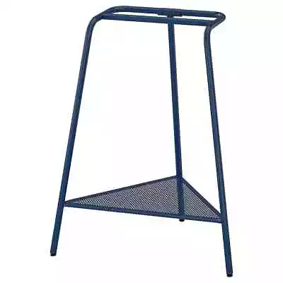 IKEA Tillslag Trestle Metal Table Leg DARK BLUE With Shelf 004.709.96 • £29.99