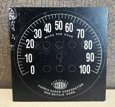Vintage Indian Chief Scout Motorcycle Speedometer Corbin Decal Plate NEW 0-100 • $39.95