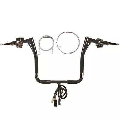 1 1/4  Black 15  Z Bar Ape Hanger Kit 2008-2013 Harley Ultra Classic W/ABS • $1674.52