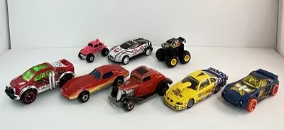 Mattel Hot Wheels Lot With Mini Monster Trucks Corvette Hot Rod • $8.99