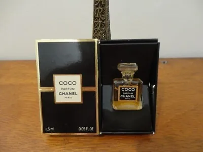 Vintage CHANEL COCO 1.5ml Micro Miniature Collectible Perfume Parfum With Box • $59