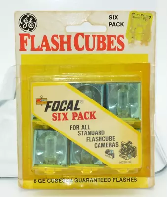 Vintage Camera FLASH CUBES GE 6-pack SEALED K-Mart • $13.65