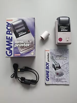 Genuine GameBoy Printer Original Packaging | Printer Cable Paper Instructions | Nintendo MGB-007 • £141.06