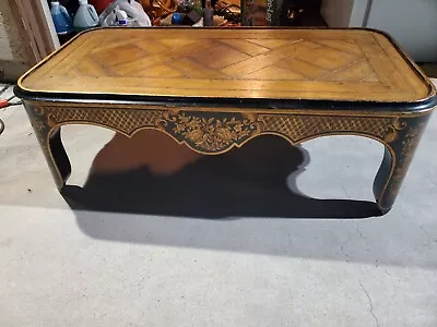 Vintage 1970's Baker Furniture Chinoiserie Coffee Table -Local Pickup Offered- • $449.89