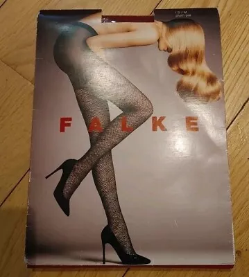 Falke 41130 Wild Lux Tights Patterned Plum Pie Siza S/M NEW • £4.99