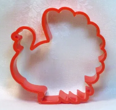 $7.25 • Buy Hallmark Vintage Open Plastic Cookie Cutter - Turkey Thanksgiving Farm Bird Fall