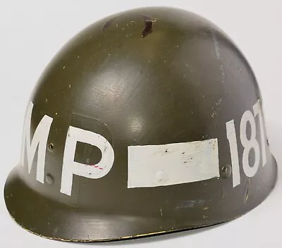 Original WWII US Army Military Police MP Westinghouse M1 Helmet Liner - Named • $249.99
