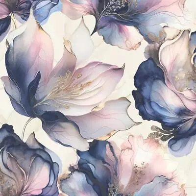 Muriva Elysian Floral Multicoloured Wallpaper Metallic Glamorous Feature Wall • £14.99