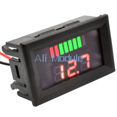 £3.10 • Buy 12V ACID Lead Battery Capacity Indicator Charge Level LED Tester Red Voltmeter