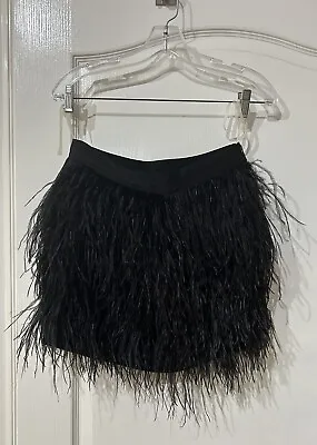Madison Marcus Black Feather Skirt Size  XS (A64) • $24