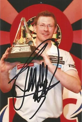 DARTS: JAMES WADE 'THE MACHINE' SIGNED 6x4 TROPHY ACTION PHOTO+COA **PROOF** • £9.99