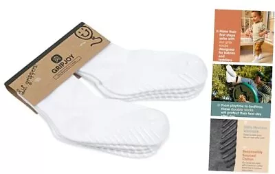  Toddler Socks With Grippers - Non Slip Socks For Kids - 12-24 Months White • $27.60