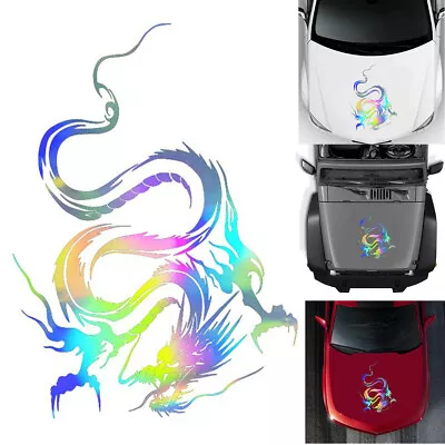 $10.31 • Buy Dragon Pattern Car Body Bonnet Hood Sticker Graphic Vinyl Wrap Decal Waterproof