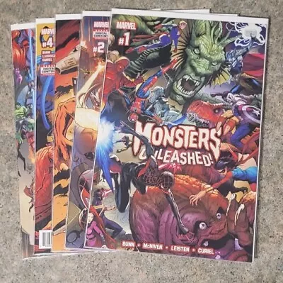 Marvel Comics MONSTERS UNLEASHED 1-5 (of 5) Complete Mini Series 2017 Bunn VF • $15