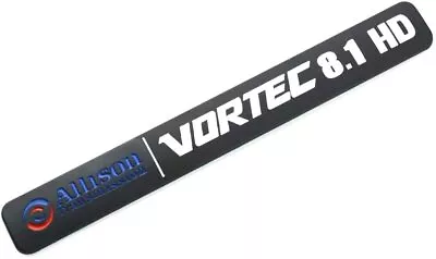 1X Allison Transmission 8.1 Hd 8.1L Vortec Emblem Sticke Decals  (Black/White) • $12.99