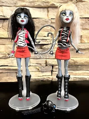 Monster High Werecat Twins Meowlody And Purrsephone Cat Dolls Set • $84.95